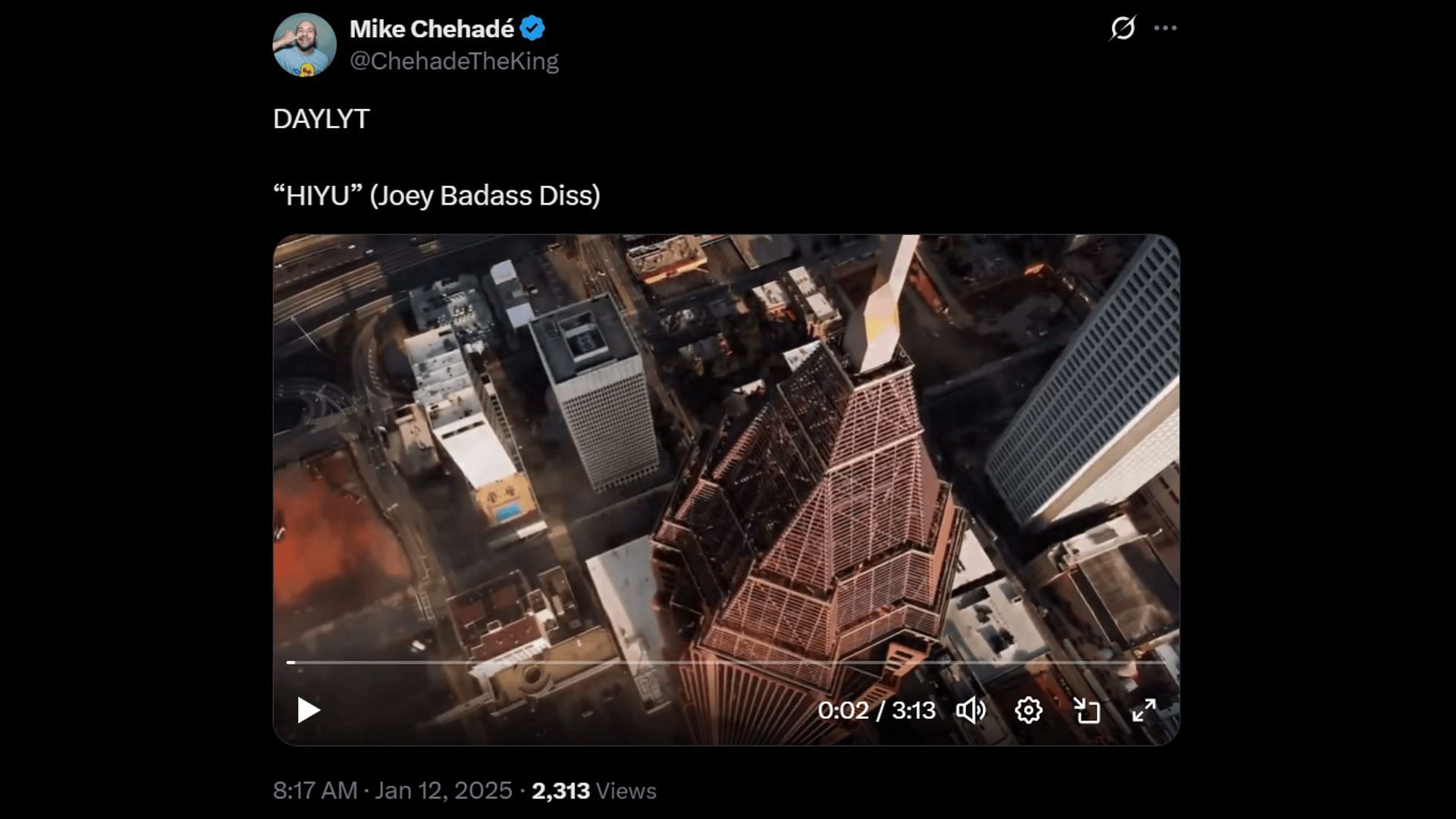 Daylyt disses Joey in his track, 'Hiyu.' (Image via X)
